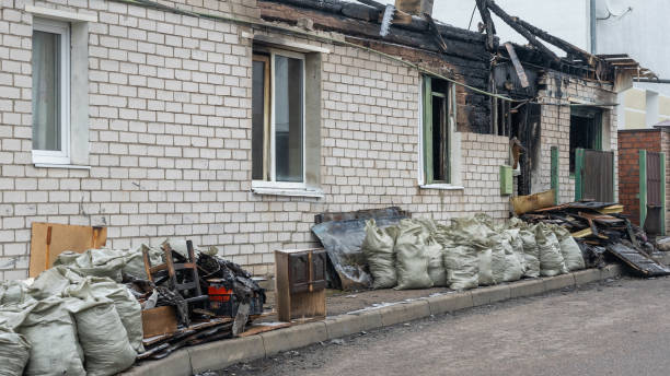 Professional Emergency Fire Cleanup technician working in Katy, TX